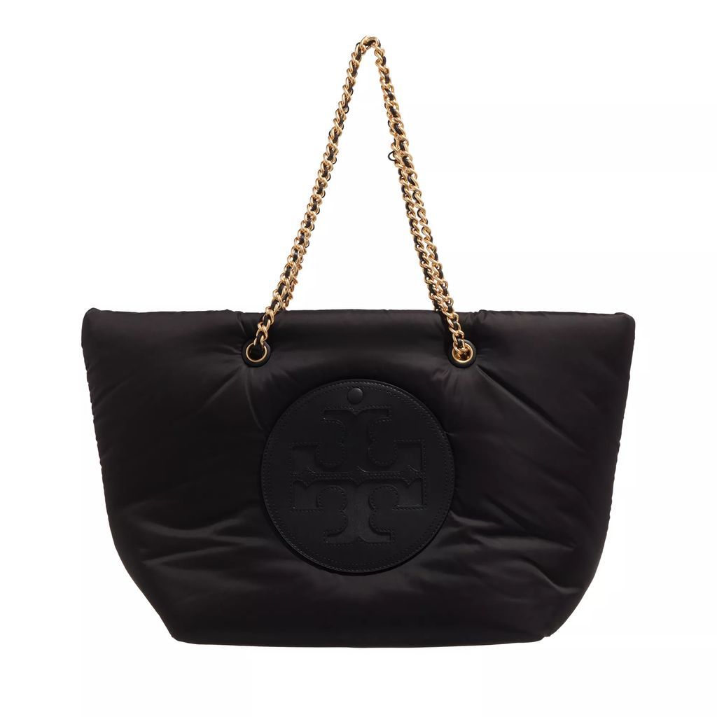 Tote Bags - Ella Puffy Chain Tote - black - Tote Bags for ladies