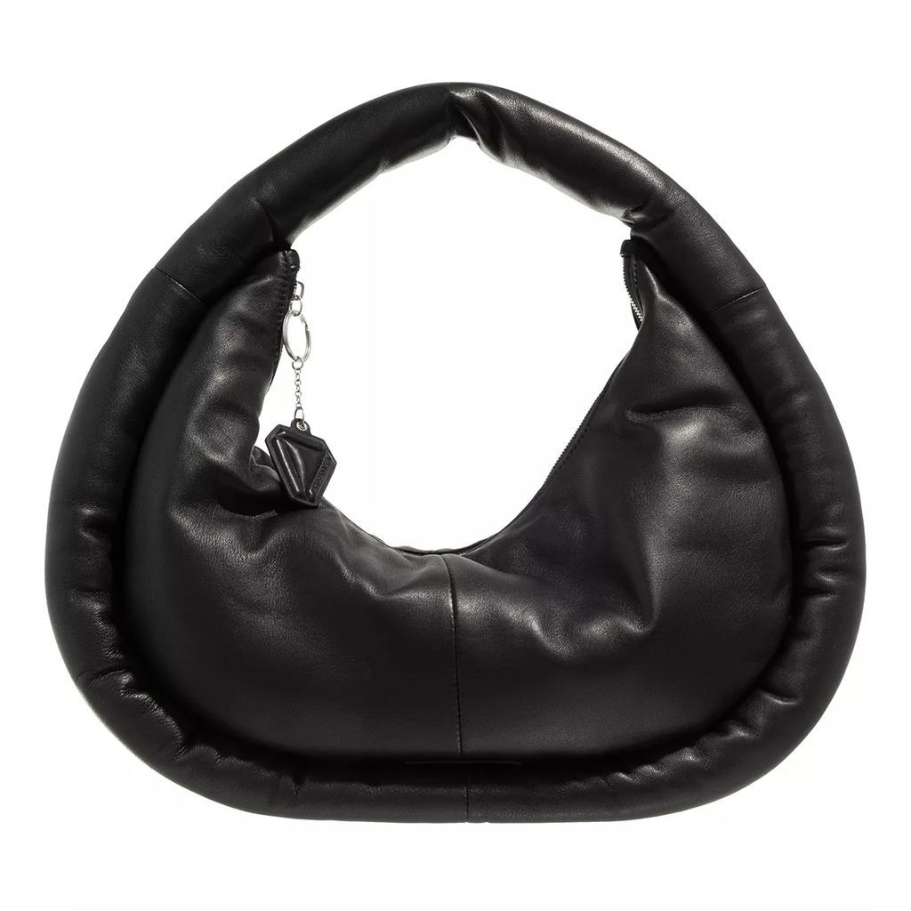 Hobo Bags - Romy Puffy Leather - black - Hobo Bags for ladies