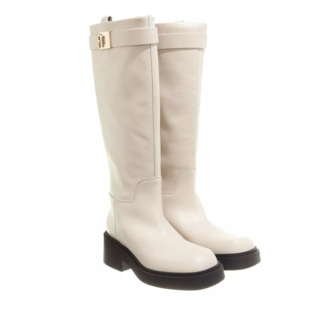 Boots & Ankle Boots - Furla College High Boot T.35 - beige - Boots & Ankle Boots for ladies