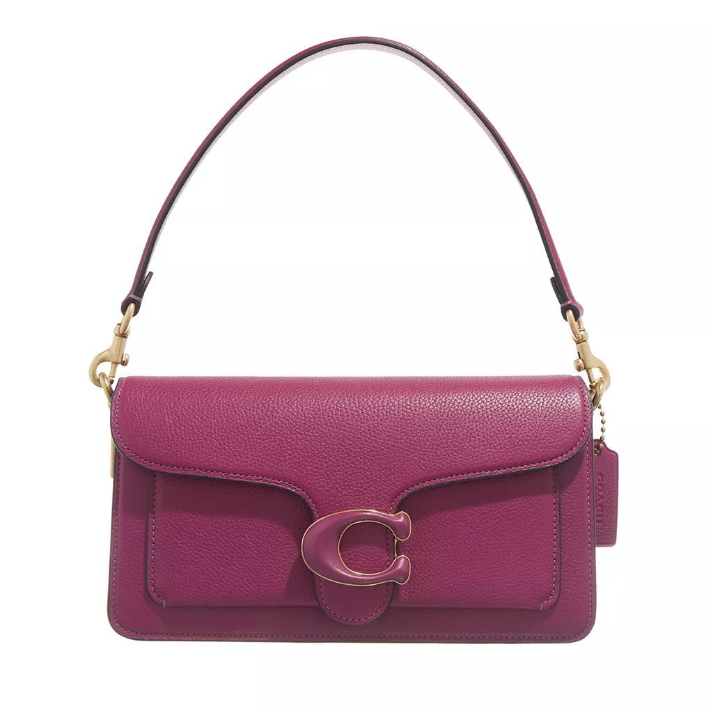 Satchels - Polished Pebble Leather Covered C Closure Tabby Sh - violet - Satchels for ladies