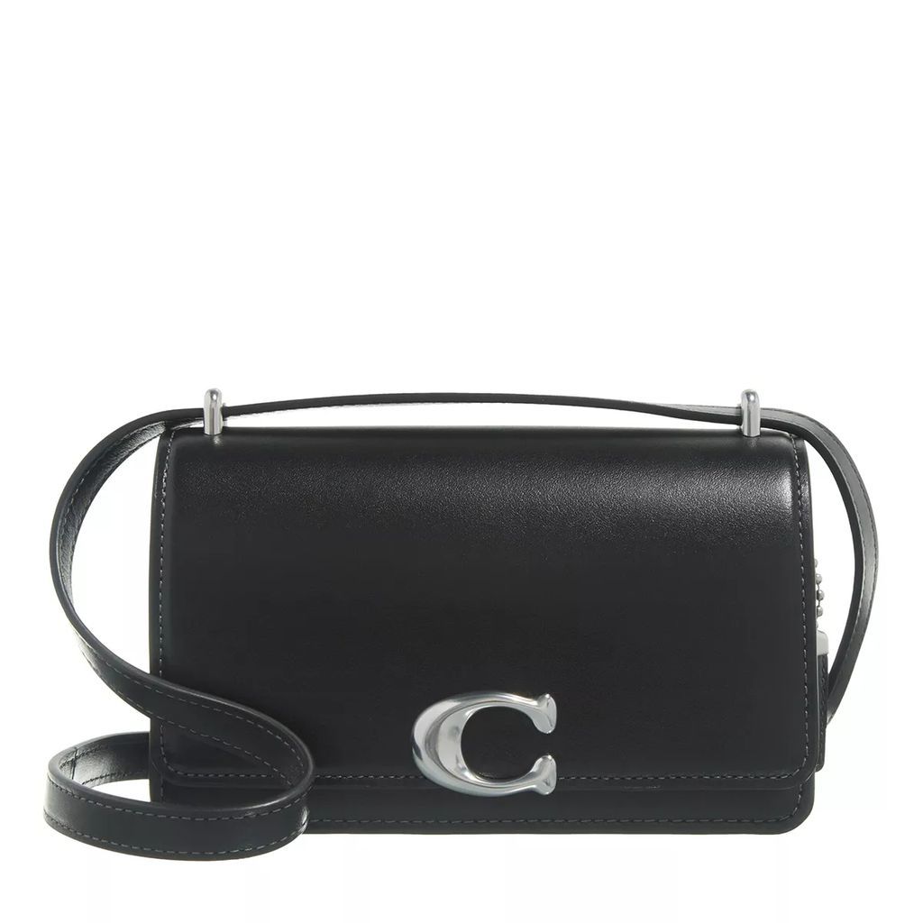 Crossbody Bags - Luxe Refined Calf Leather Bandit Crossbody - black - Crossbody Bags for ladies
