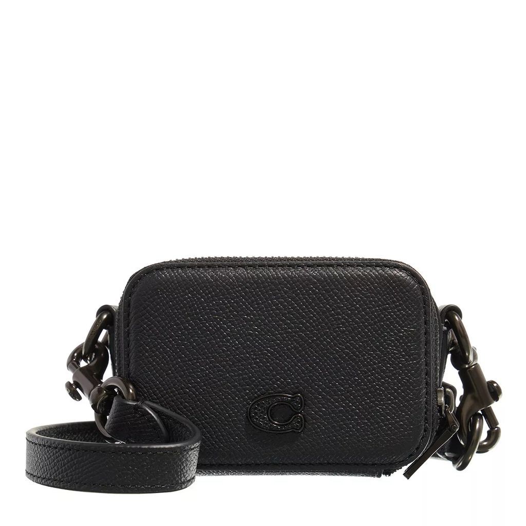 Crossbody Bags - Crossbody Pouch In Crossgrain Leather - black - Crossbody Bags for ladies