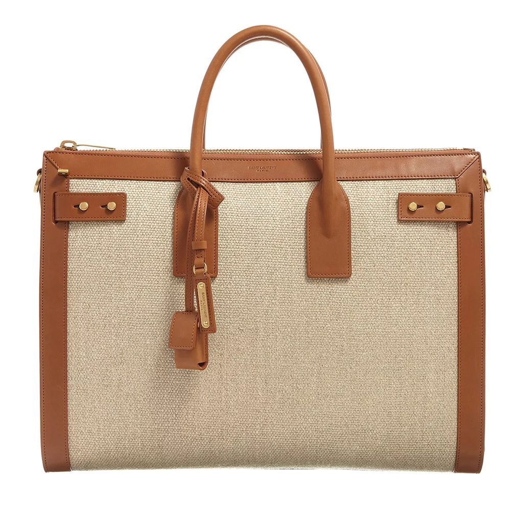 Tote Bags - Sac De Jour Large In Linen - beige - Tote Bags for ladies