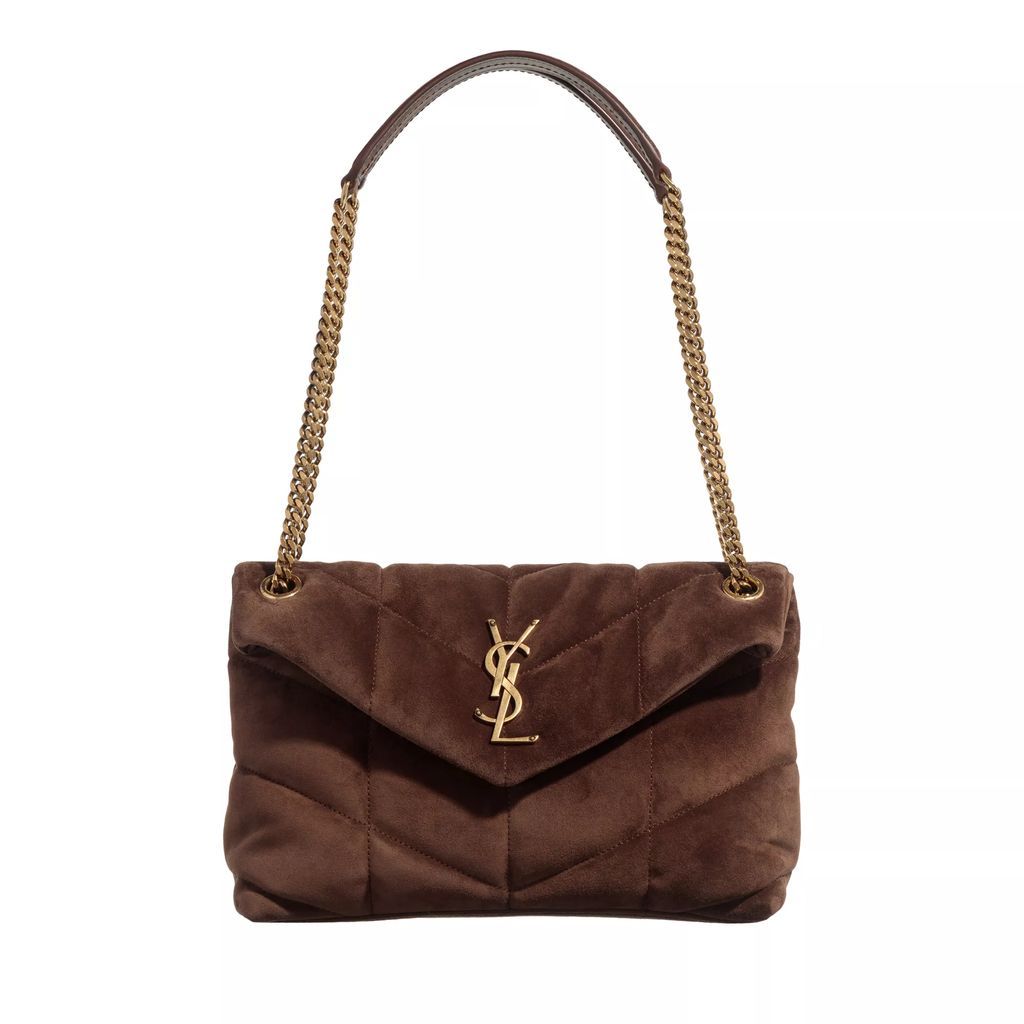 Crossbody Bags - Small Puffer Shoulder Bag - brown - Crossbody Bags for ladies