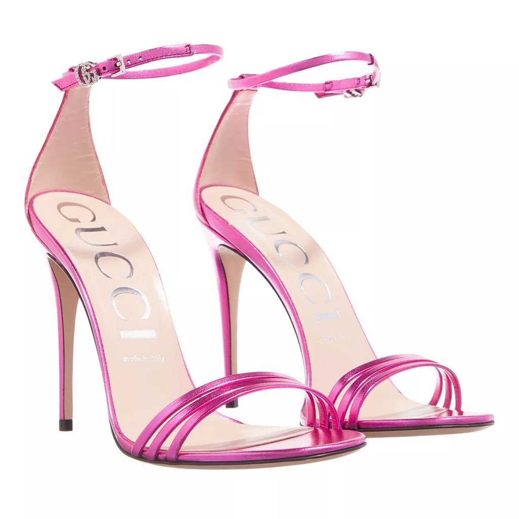 Pumps & High Heels - Heeled Metallic Sandal - pink - Pumps & High Heels for ladies