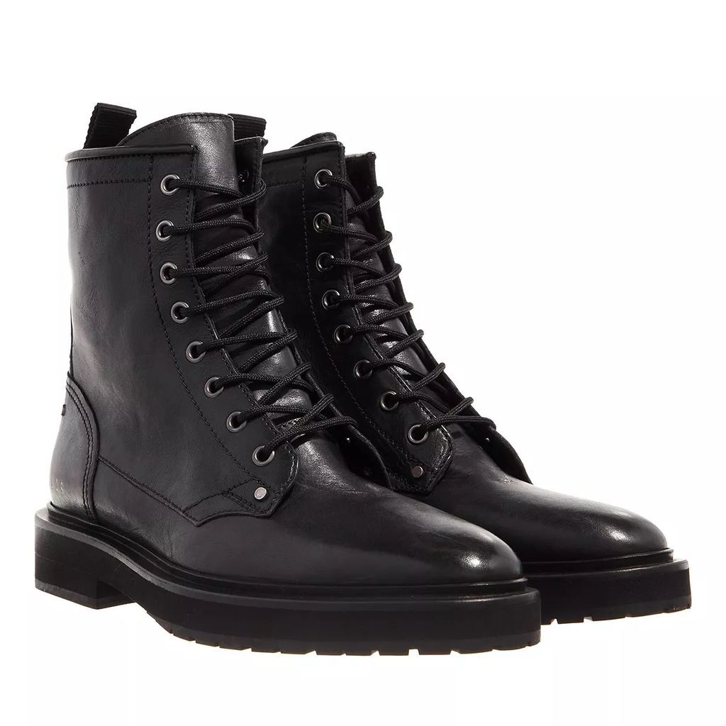 Boots & Ankle Boots - Lace Up Combat Boots Leather - black - Boots & Ankle Boots for ladies