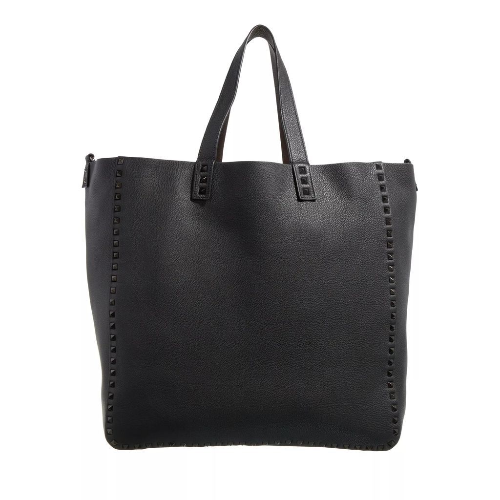 Tote Bags - Rockstud Tote Bag - black - Tote Bags for ladies