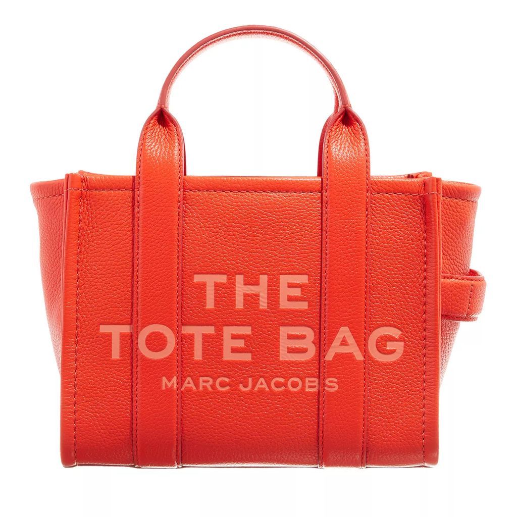 Tote Bags - The Leather Small Tote Bag - orange - Tote Bags for ladies