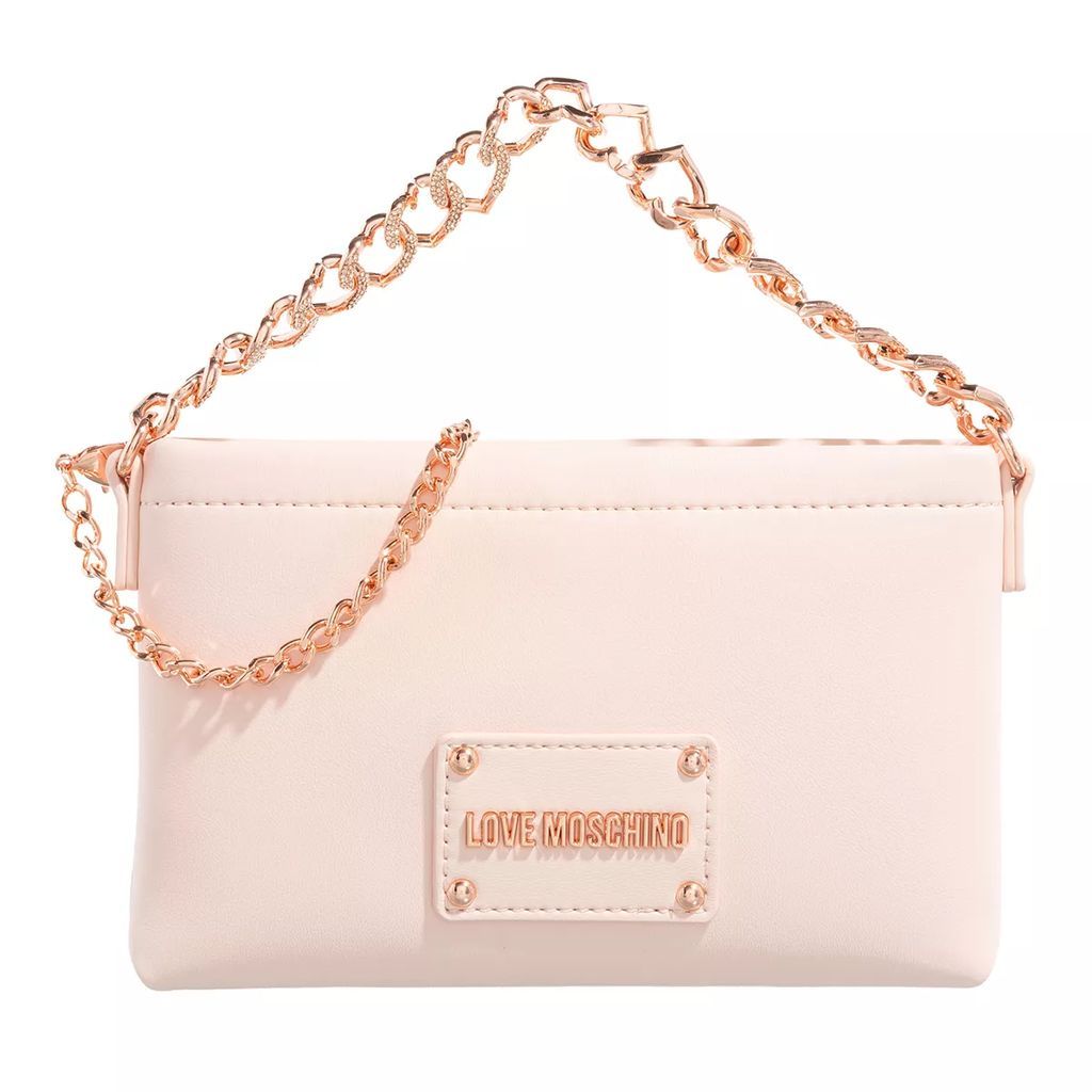 Crossbody Bags - Strass Heart Chain - rose - Crossbody Bags for ladies