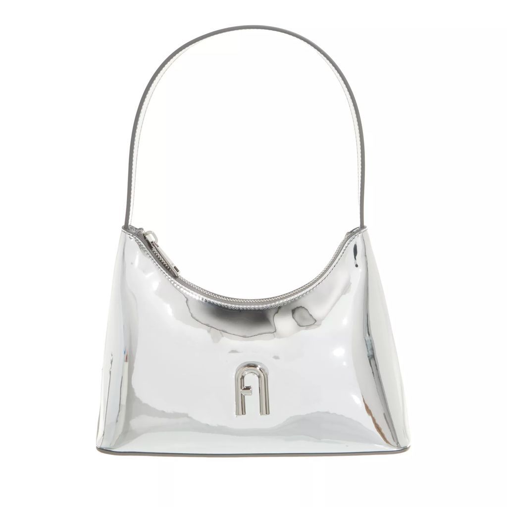 Crossbody Bags - Furla Diamante Mini Shoulder Bag - silver - Crossbody Bags for ladies