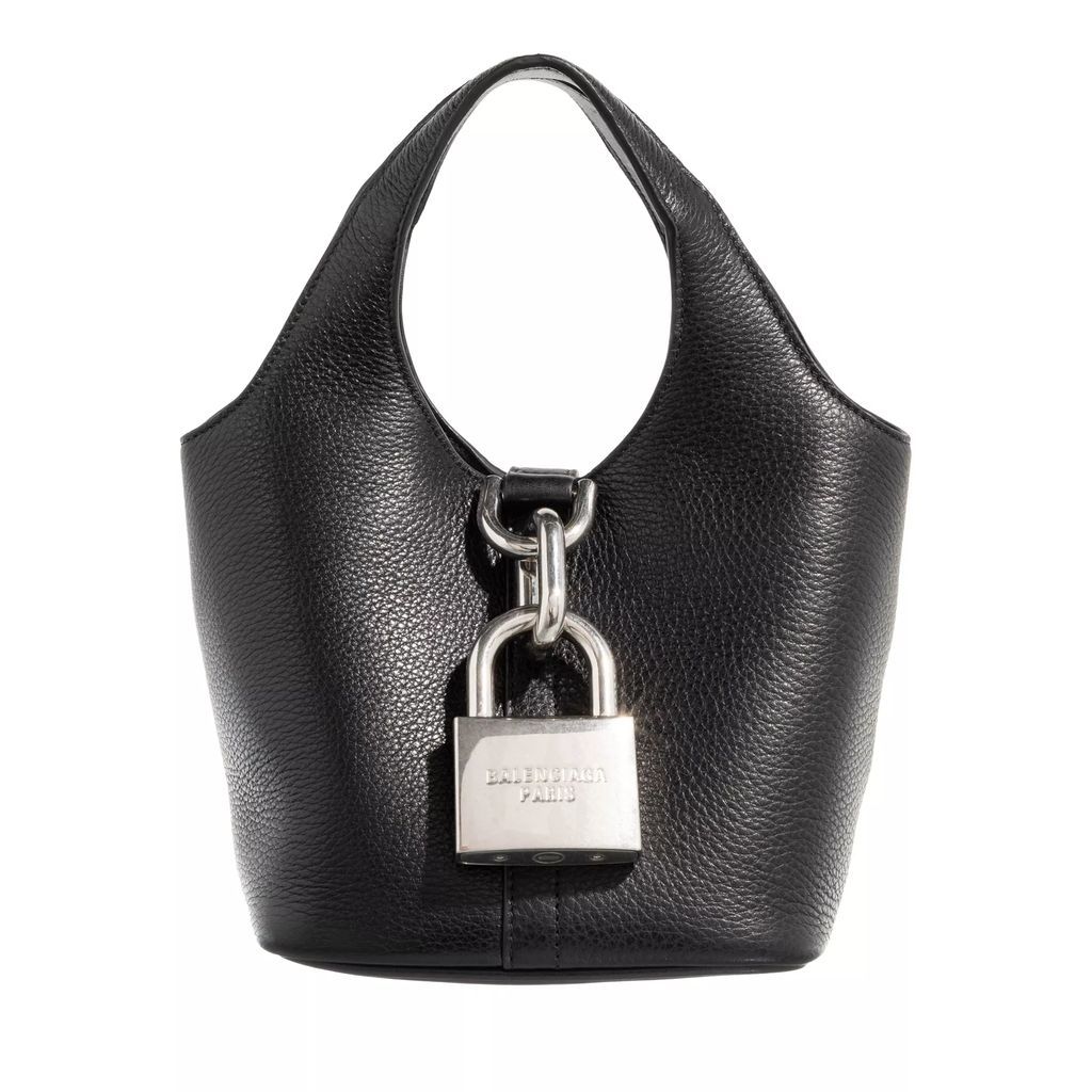 Crossbody Bags - Locker Handbag Leather - black - Crossbody Bags for ladies