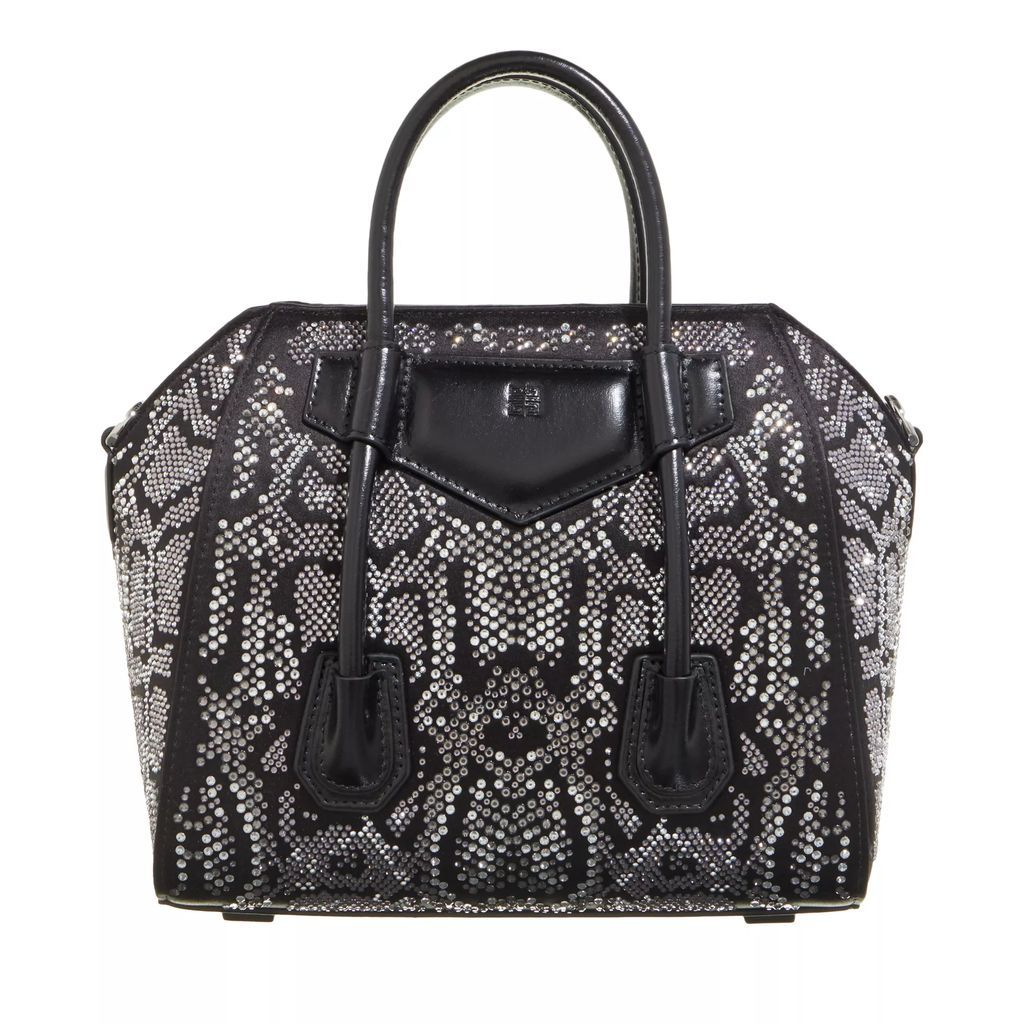 Crossbody Bags - Mini Antigona Lock Bag In Satin - black - Crossbody Bags for ladies