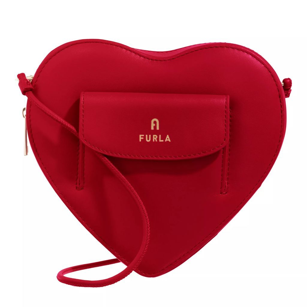 Crossbody Bags - Furla Camelia Heart Mini Crossbody - red - Crossbody Bags for ladies