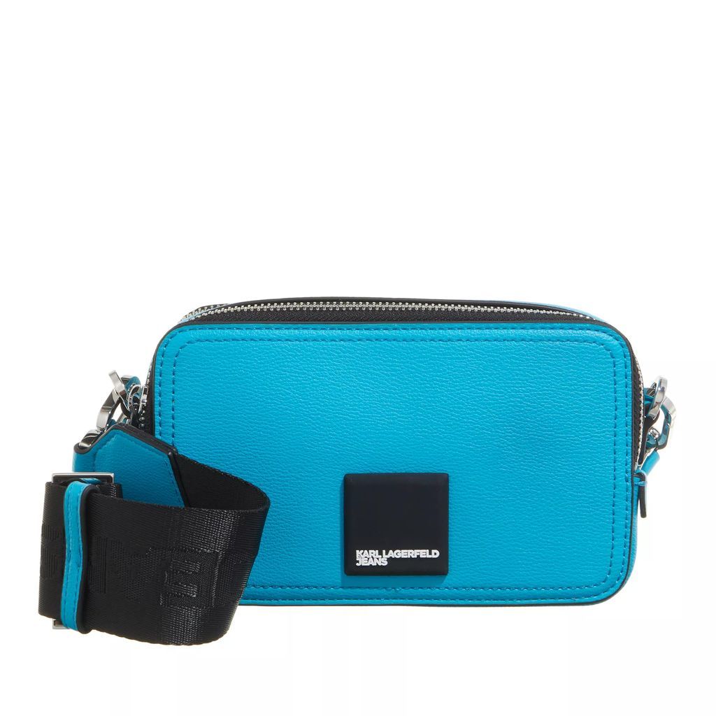 Crossbody Bags - Tech Leather Camera Bag Patch - blue - Crossbody Bags for ladies