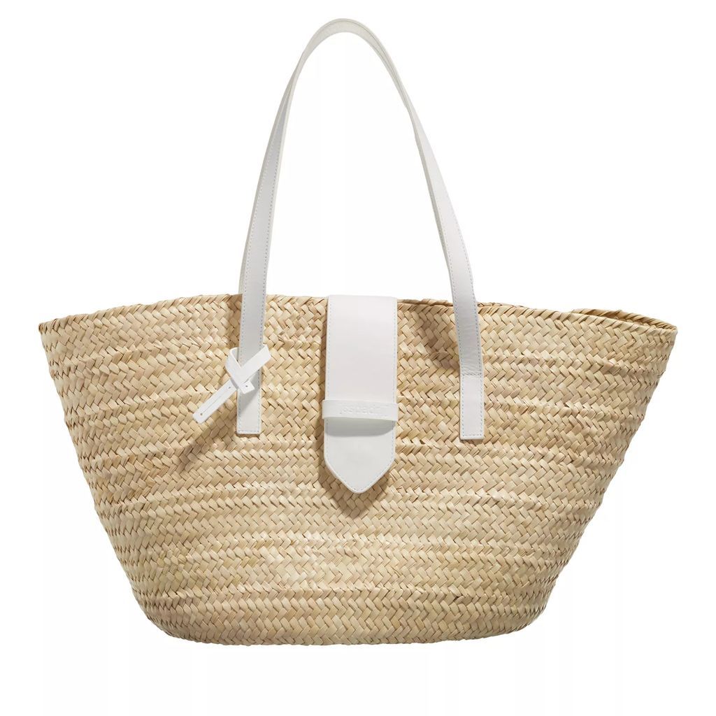 Shopping Bags - Palm Basket Luxe Buckle - beige - Shopping Bags for ladies