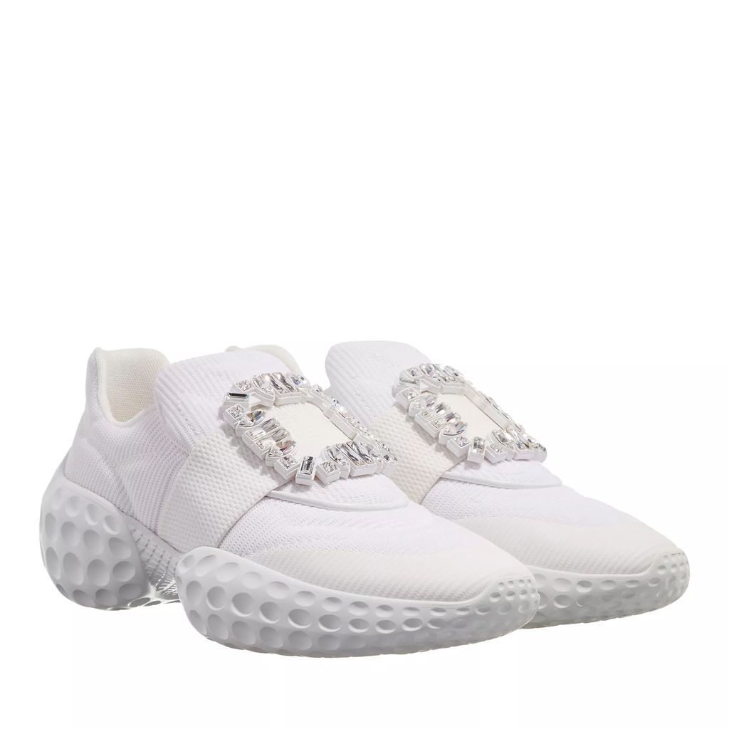 Sneakers - Viv´ Run Moonlight Fabric With Rhinestone Buckle - white - Sneakers for ladies
