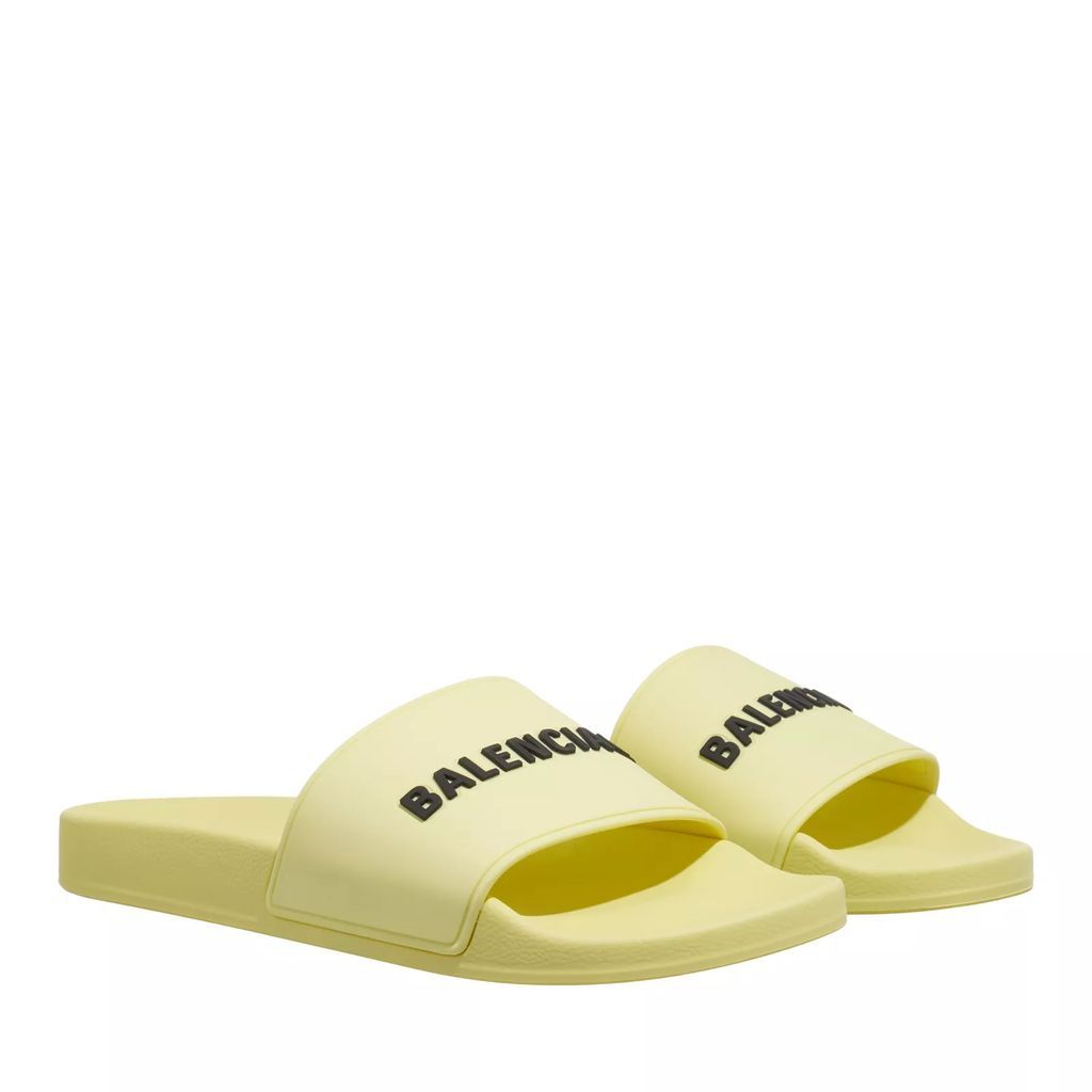 Sandals - Pool Slide Rubb. Logo - yellow - Sandals for ladies