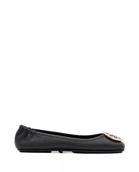 Loafers & Ballet Pumps - Minnie Travel Ballet With Metal Logo - black - Loafers & Ballet Pumps for ladies