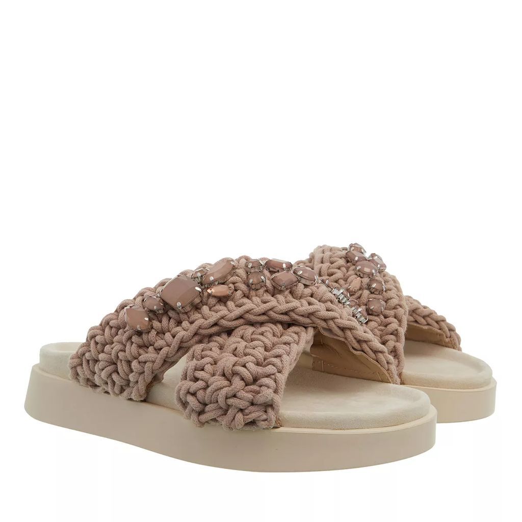 Slipper & Mules - Woven Stones - taupe - Slipper & Mules for ladies