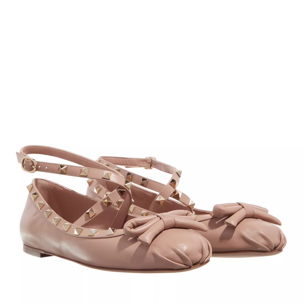 Loafers & Ballet Pumps - Ballerina Rockstud - beige - Loafers & Ballet Pumps for ladies