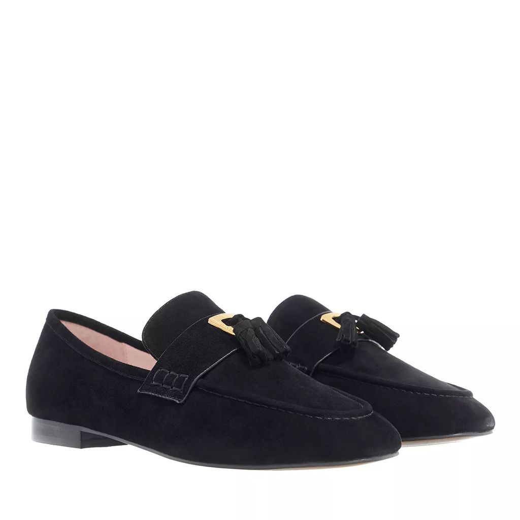 Loafers & Ballet Pumps - Loafer  Suede Leather - black - Loafers & Ballet Pumps for ladies