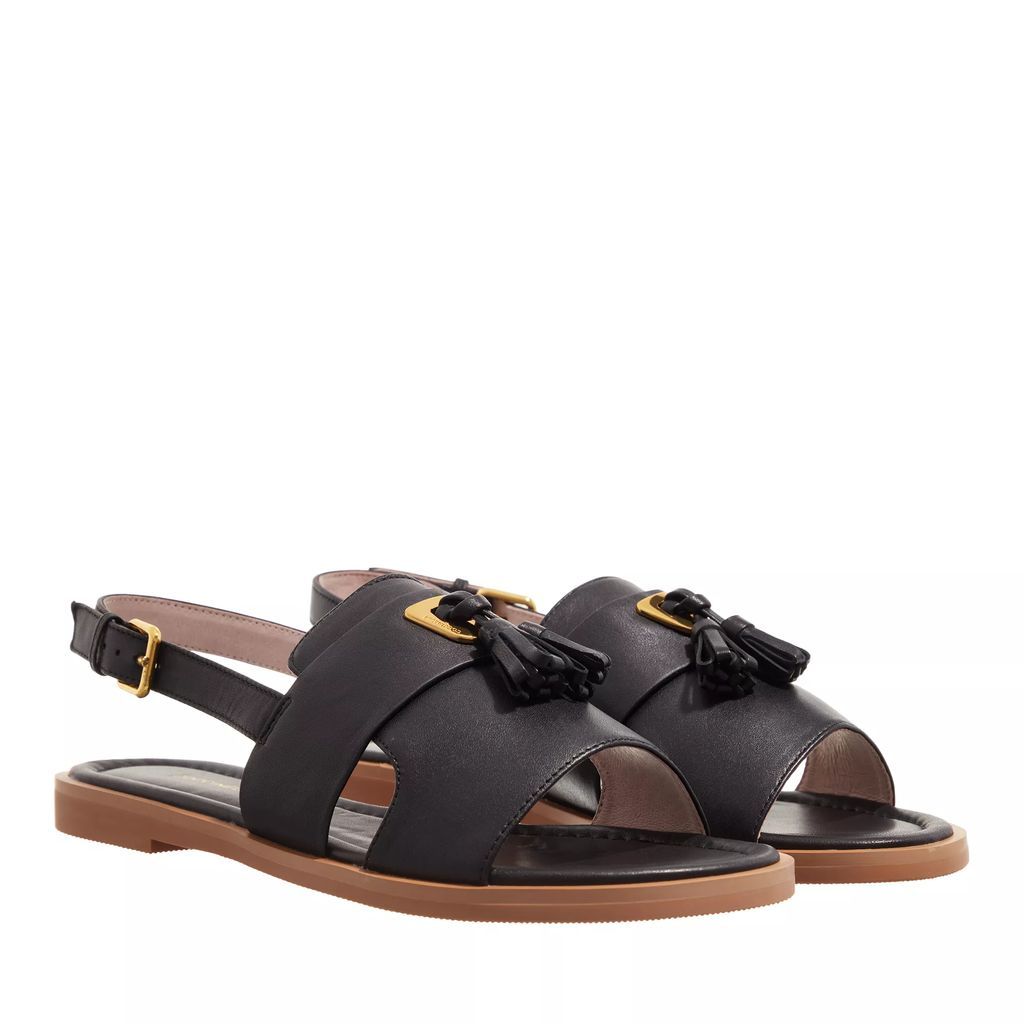 Sandals - Sandal Flat Smooth Selleria - black - Sandals for ladies