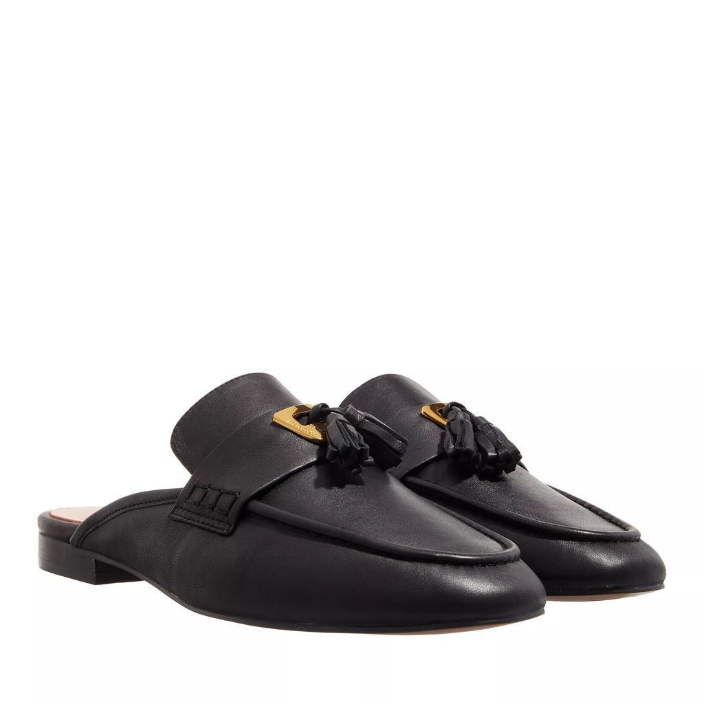 Slipper & Mules - Loafer Open Back Smooth Leather - black - Slipper & Mules for ladies