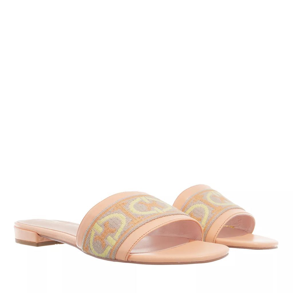 Slipper & Mules - Slide Smooth Leather - coral - Slipper & Mules for ladies