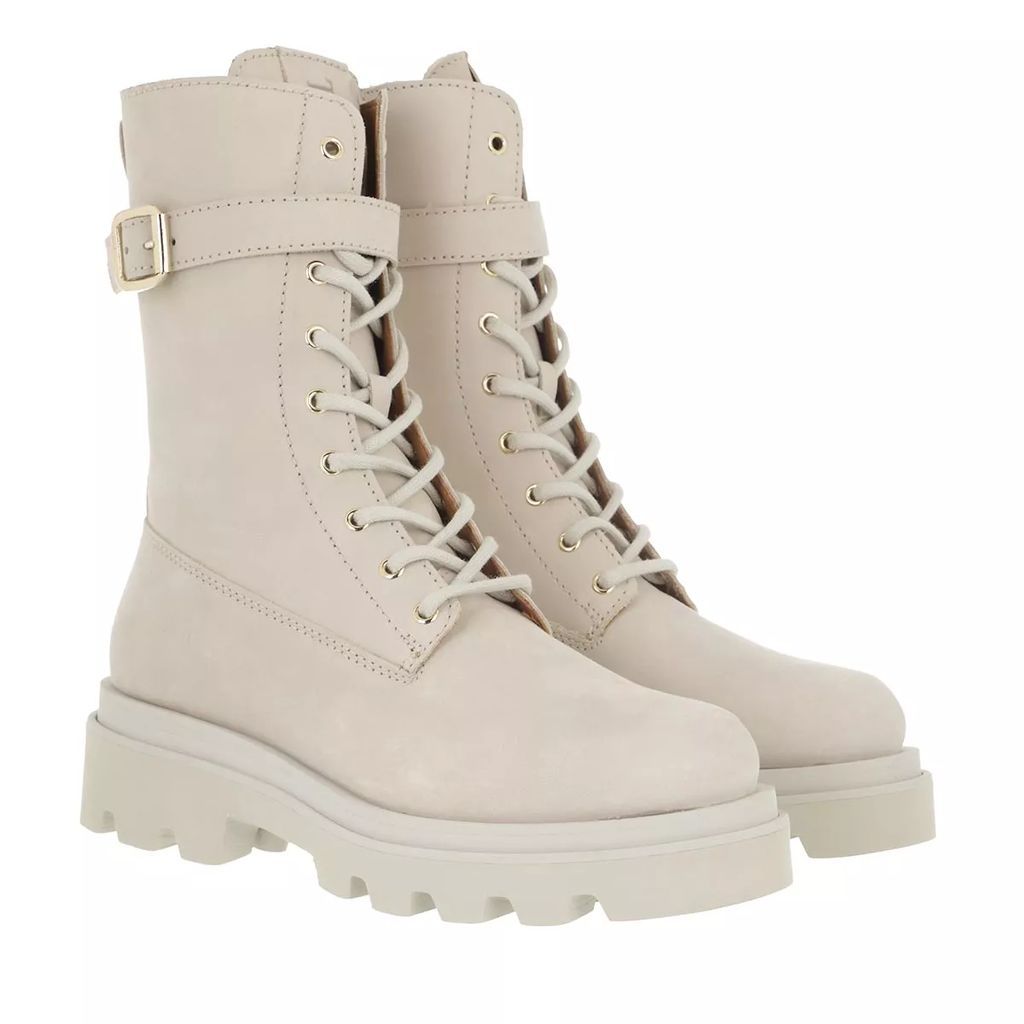 Boots & Ankle Boots - Lace-Up Boot With Track Sole - creme - Boots & Ankle Boots for ladies