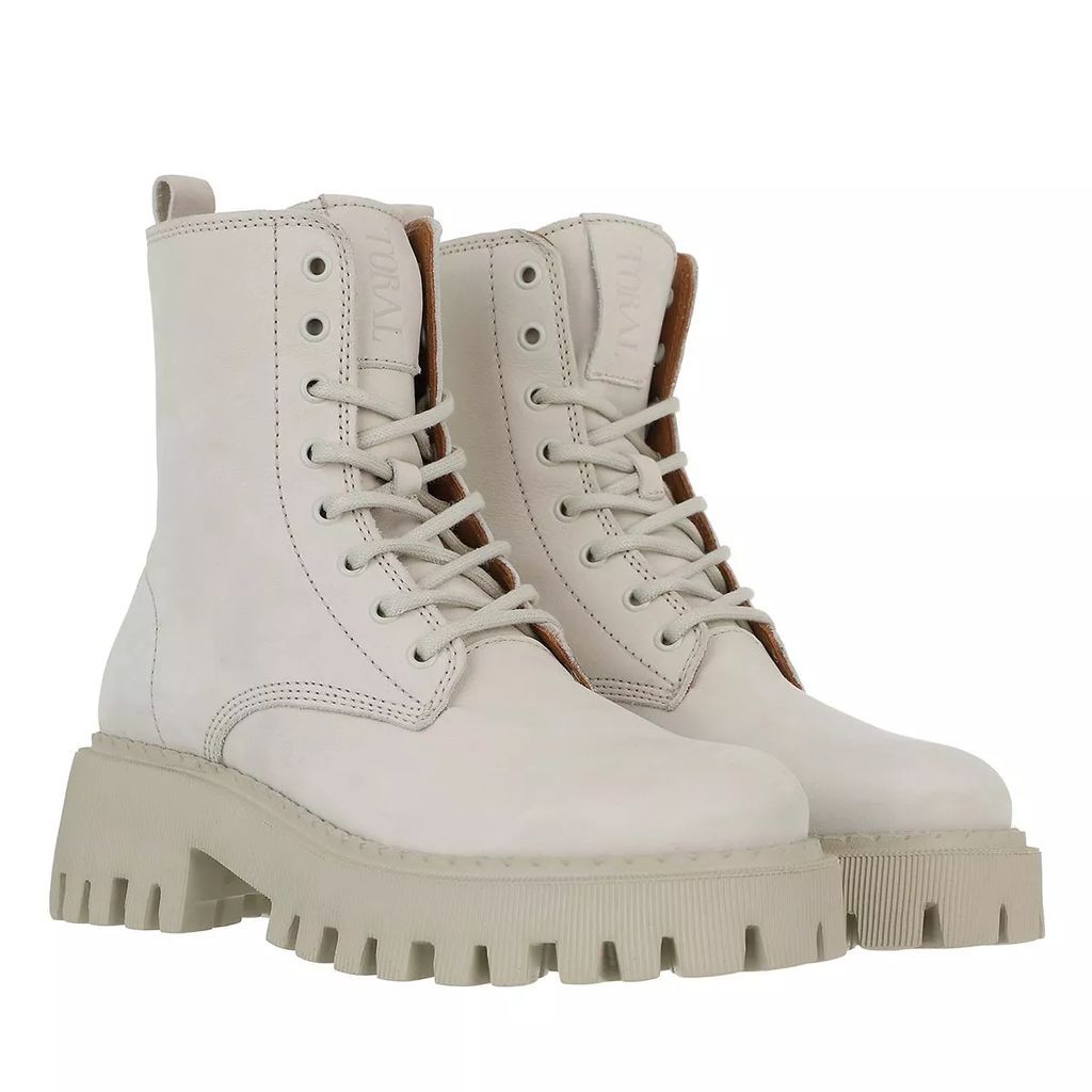 Boots & Ankle Boots - Ankle Boots With Track Sole - creme - Boots & Ankle Boots for ladies