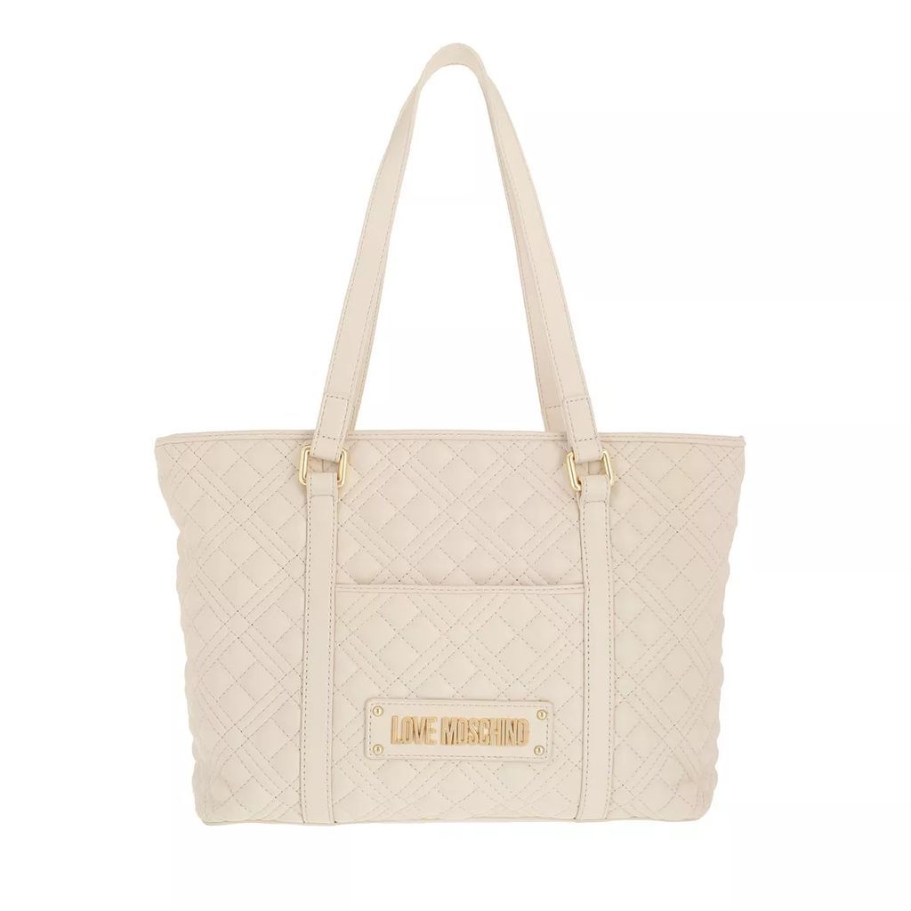 Satchels - Borsa Quilted Pu - creme - Satchels for ladies