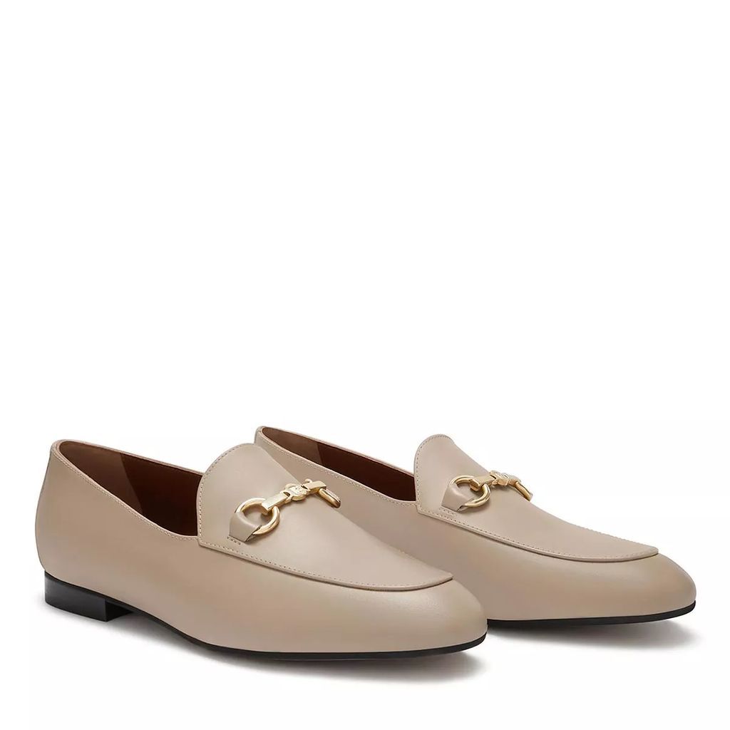 Loafers & Ballet Pumps - Vendôme Fleur calfskin leather loafers - creme - Loafers & Ballet Pumps for ladies
