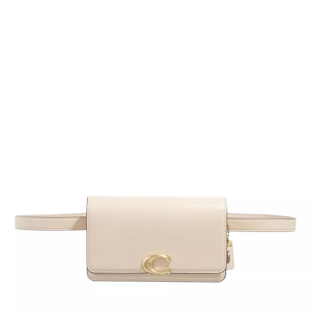 Crossbody Bags - Luxe Refined Calf Leather Bandit Belt Bag - creme - Crossbody Bags for ladies