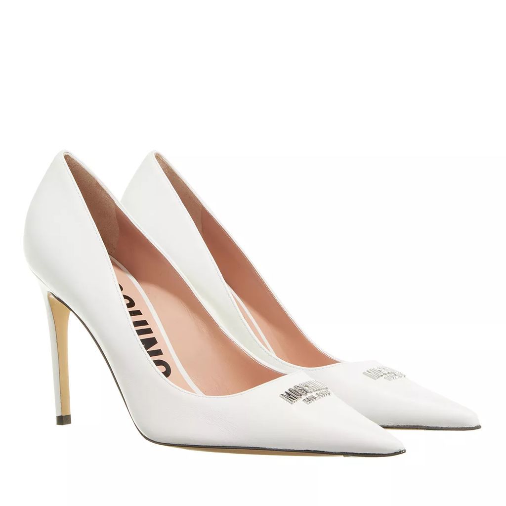 Pumps & High Heels - Moschino Plate Pump - white - Pumps & High Heels for ladies