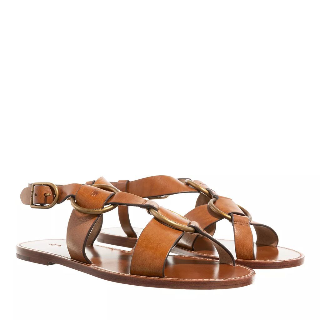 Sandals - Plo Rng Flat Sandal - brown - Sandals for ladies