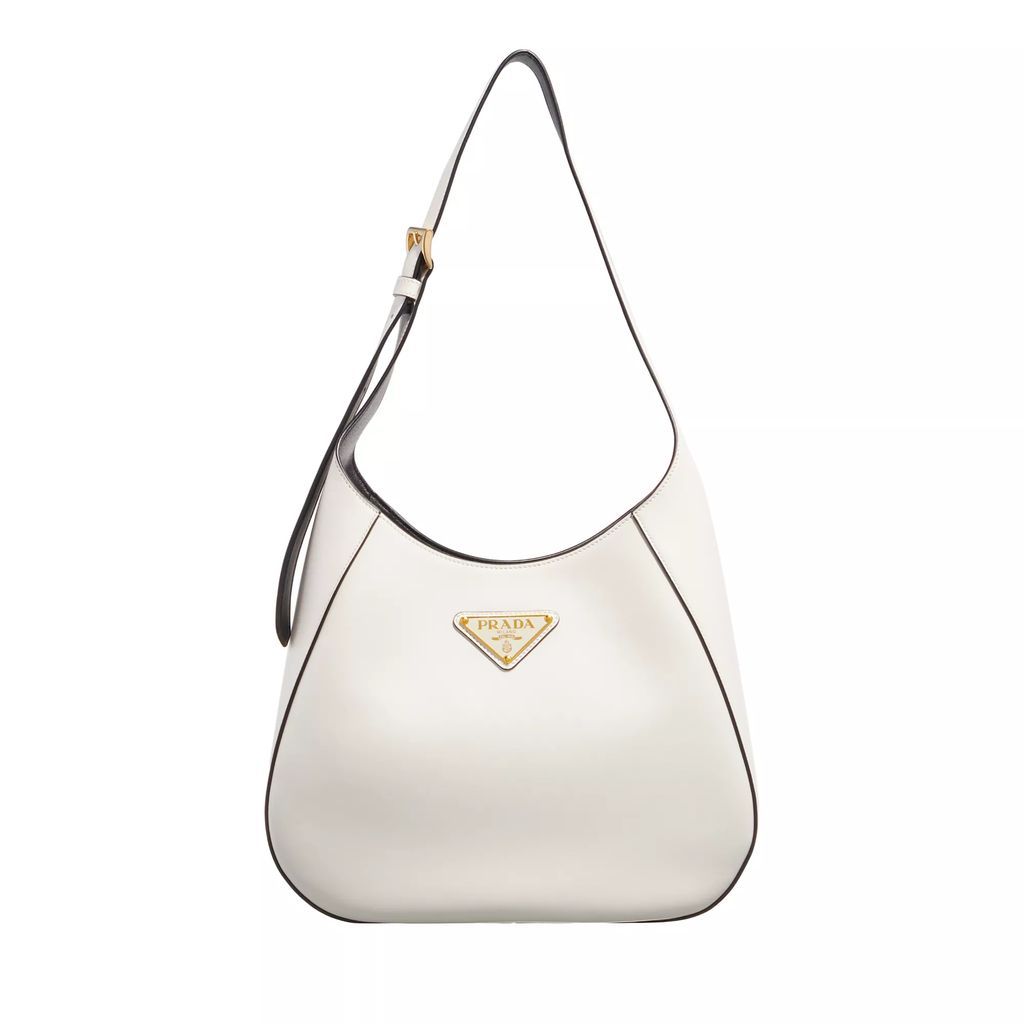 Hobo Bags - Leather Shoulder Bag - white - Hobo Bags for ladies