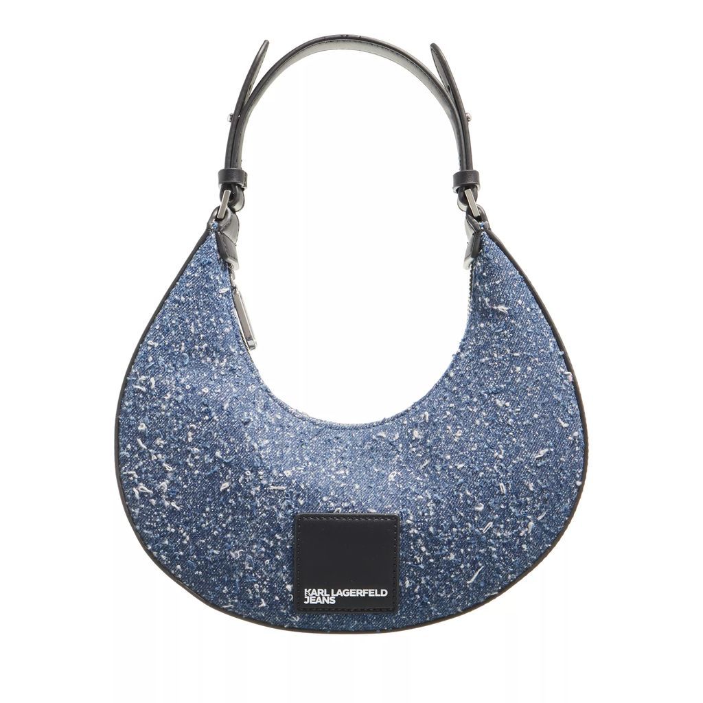 Hobo Bags - Tech Leather Small Half Moon - blue - Hobo Bags for ladies
