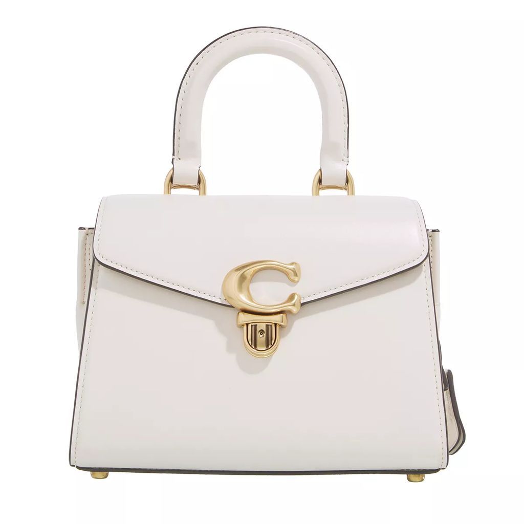 Tote Bags - Luxe Refined Calf Leather Sammy Top Handle 21 - creme - Tote Bags for ladies