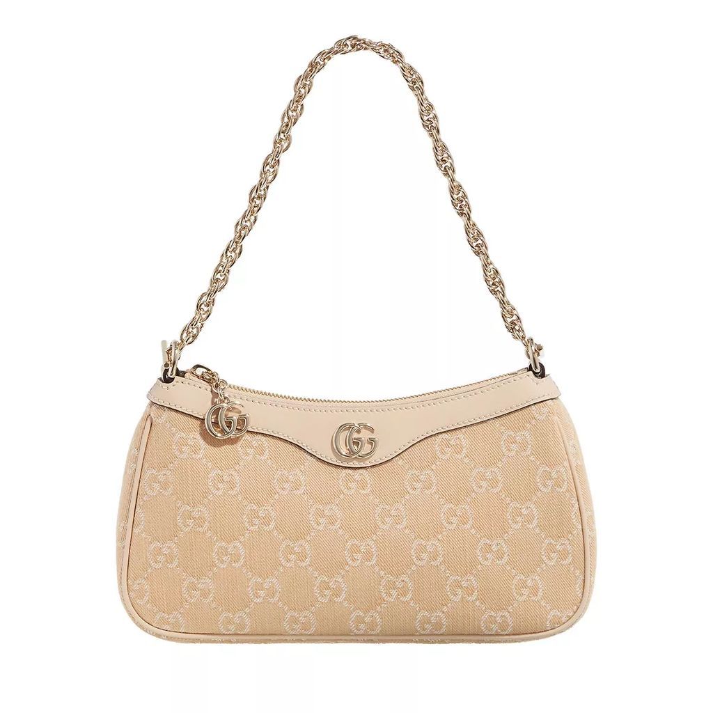 Shoulder Bags - Ophidia Handbag Summer Denim GG - beige - Shoulder Bags for ladies