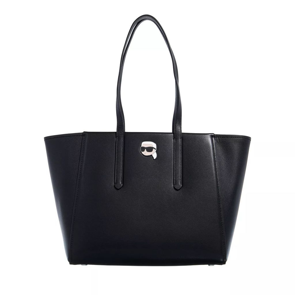 Shopping Bags - K/Ikonik 2.0 Leather Tote Pin - black - Shopping Bags for ladies