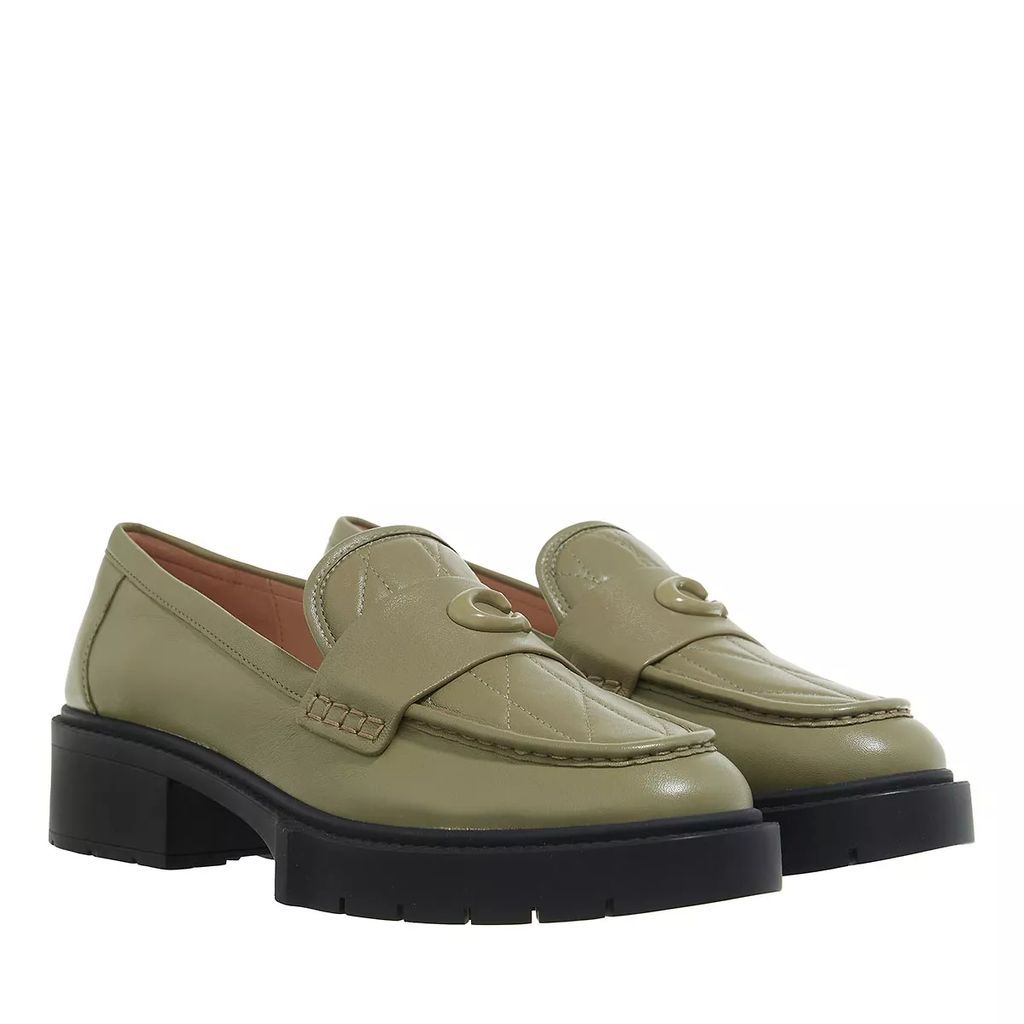Loafers & Ballet Pumps - Leah Quilted Leather Loafer - green - Loafers & Ballet Pumps for ladies