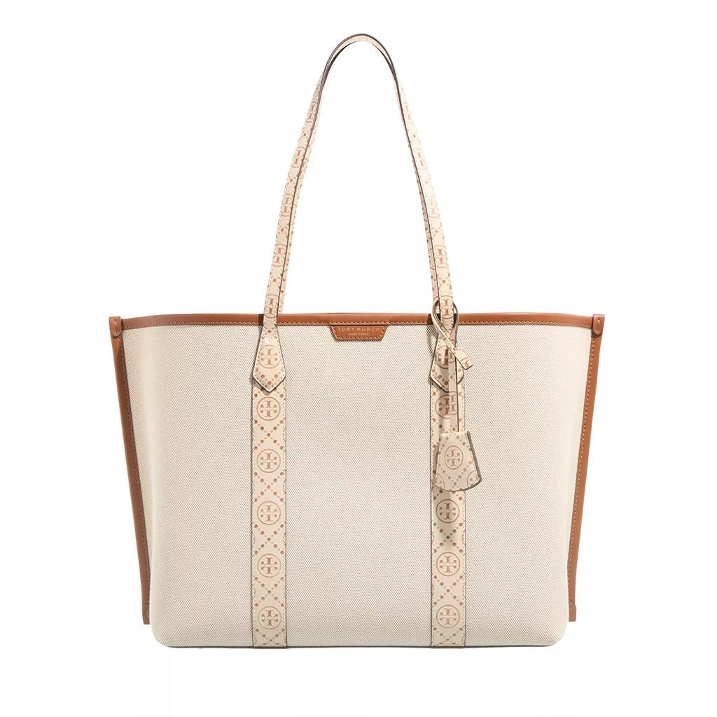 Shopping Bags - Perry Canvas Triple-Compartment Tote - beige - Shopping Bags for ladies