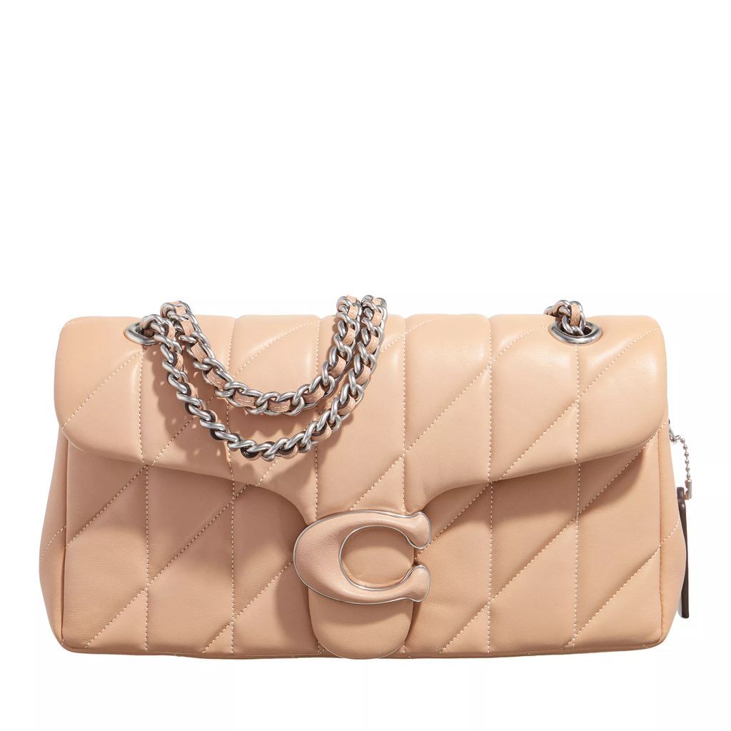 Crossbody Bags - Quilted Leather Covered C Tabby Shoulder Bag 26 Wi - beige - Crossbody Bags for ladies