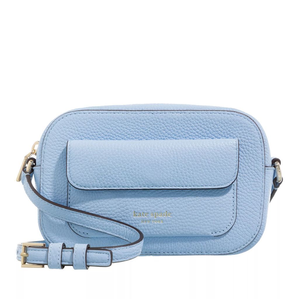Crossbody Bags - Ava Pebbled Leather - blue - Crossbody Bags for ladies