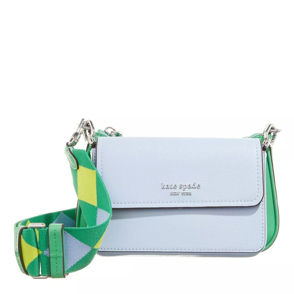 Crossbody Bags - Double Up Colorblocked Saffiano Leather - green - Crossbody Bags for ladies