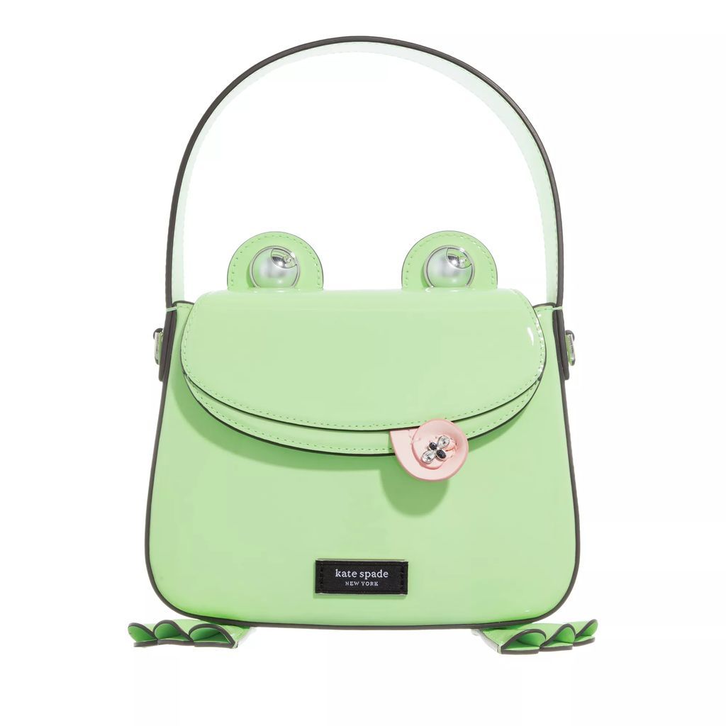 Crossbody Bags - Lily Patent Leather 3D Frog - green - Crossbody Bags for ladies