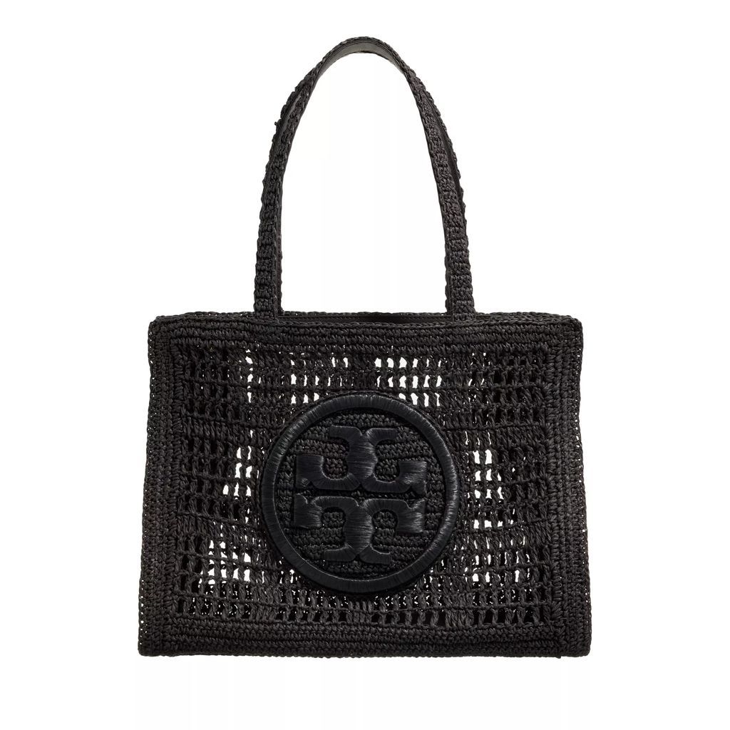 Tote Bags - Ella Hand-Crocheted Small Tote - black - Tote Bags for ladies