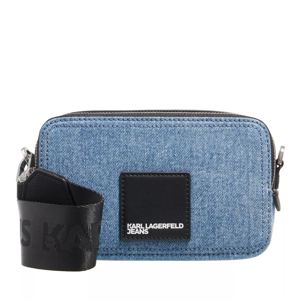 Crossbody Bags - Box Logo Camera Bag (Denim) - blue - Crossbody Bags for ladies