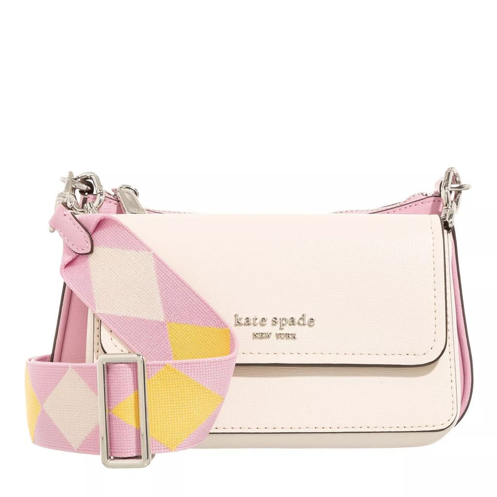 Crossbody Bags - Double Up Colorblocked Saffiano Leather - rose - Crossbody Bags for ladies