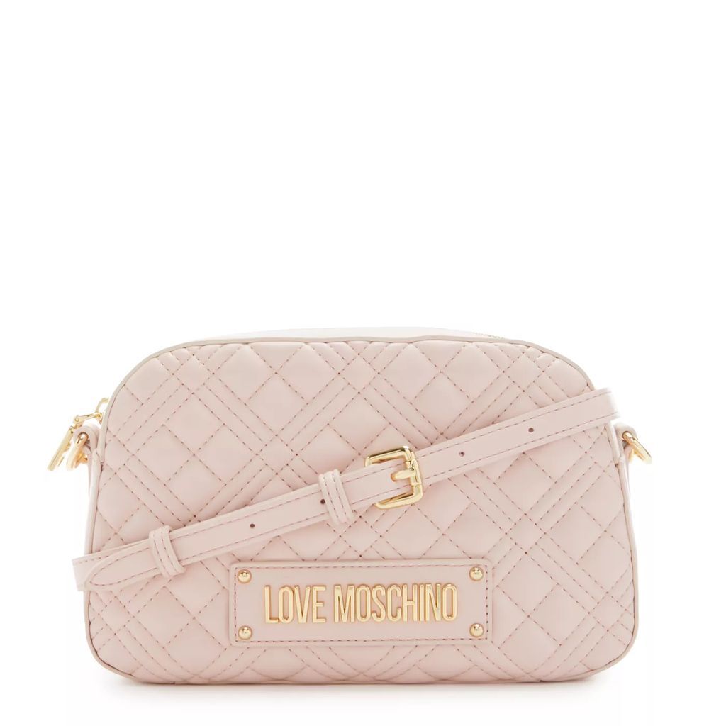 Crossbody Bags - Love Moschino Quilted Bag Rosa Umhängetasche JC401 - rose - Crossbody Bags for ladies